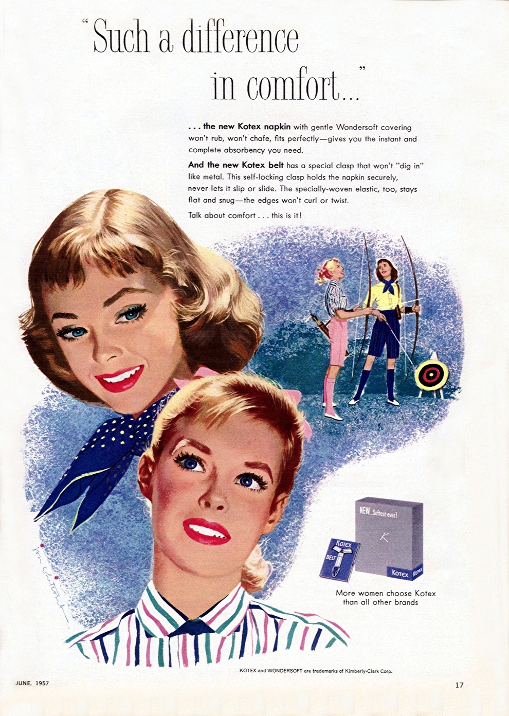 Glamorous Kotex Ads From The 1950s ~ vintage everyday