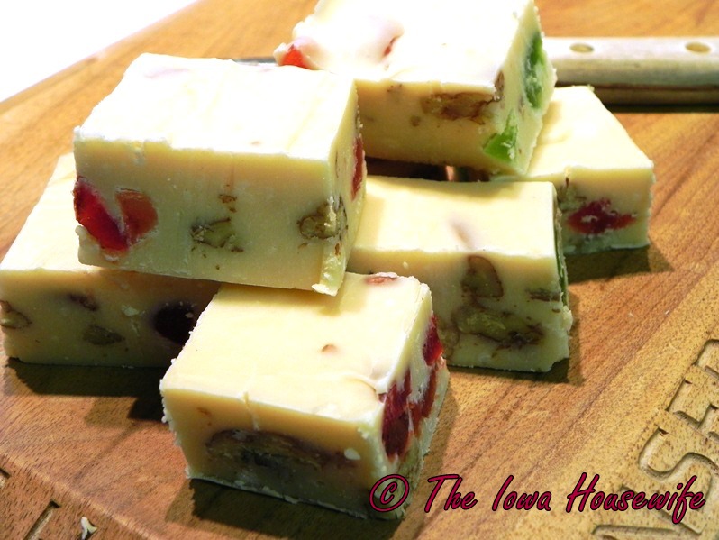 The Iowa Housewife White Confetti Fudge