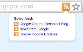 Google  RSS extension for Chrome browser