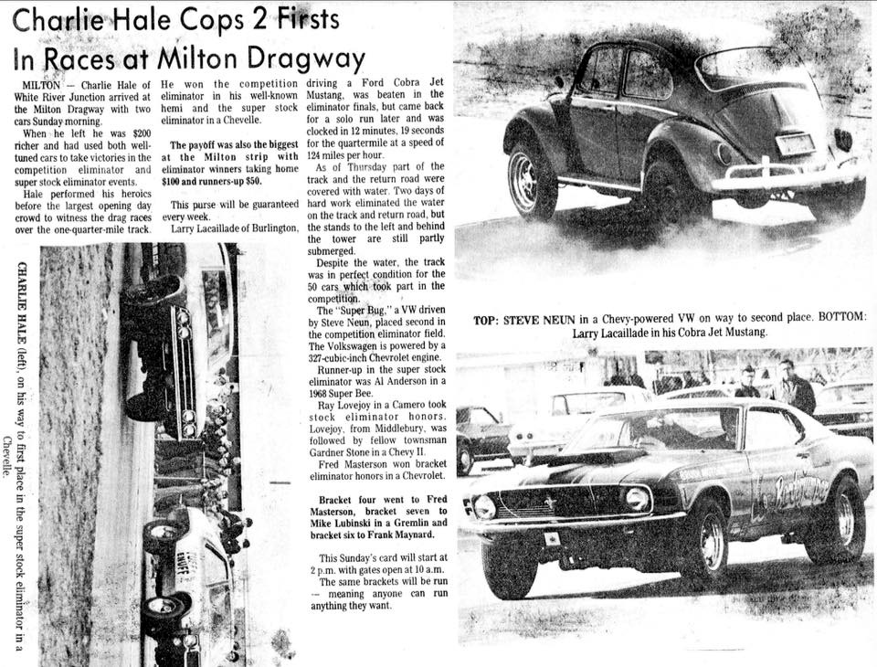 The Eco Senior Memories of Milton Vermont Drag Strip