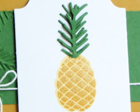 Stampin' Up! Christmas Pines Pineapple Card for my friends in Hawaii #stampinup www.juliedavison.com
