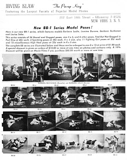 Page of catalog showing pictures of women in bondage and lingerie