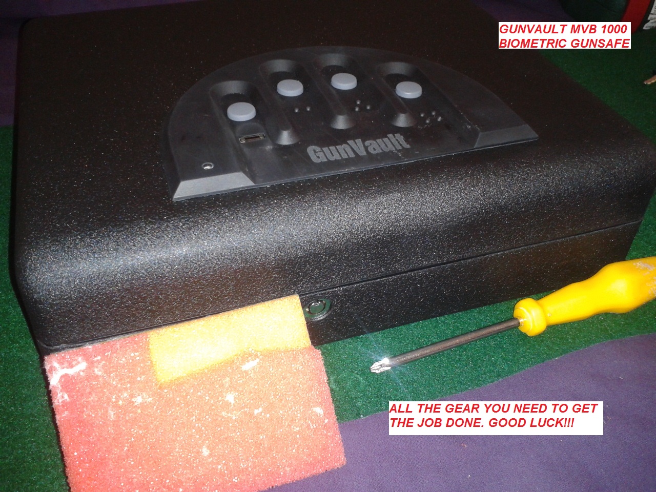 REPAIRING A GUNVAULT BIOMETRIC GUNSAFE