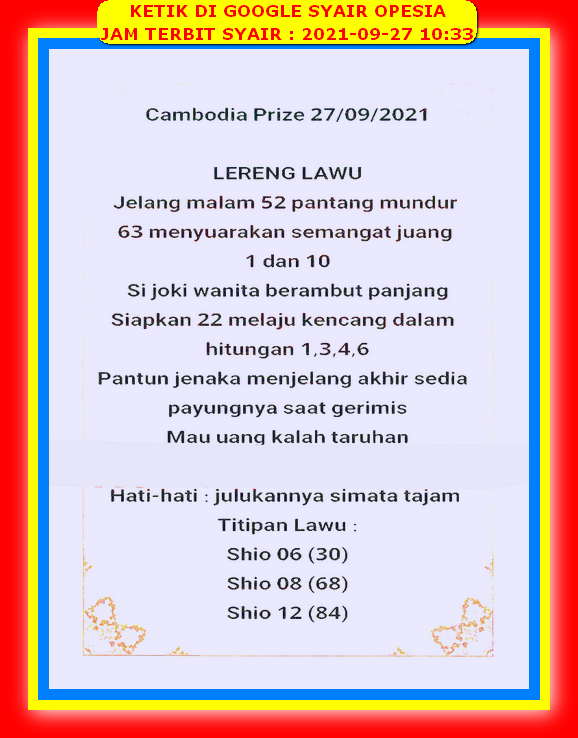 PREDIKSI SYDNEY COJEEL