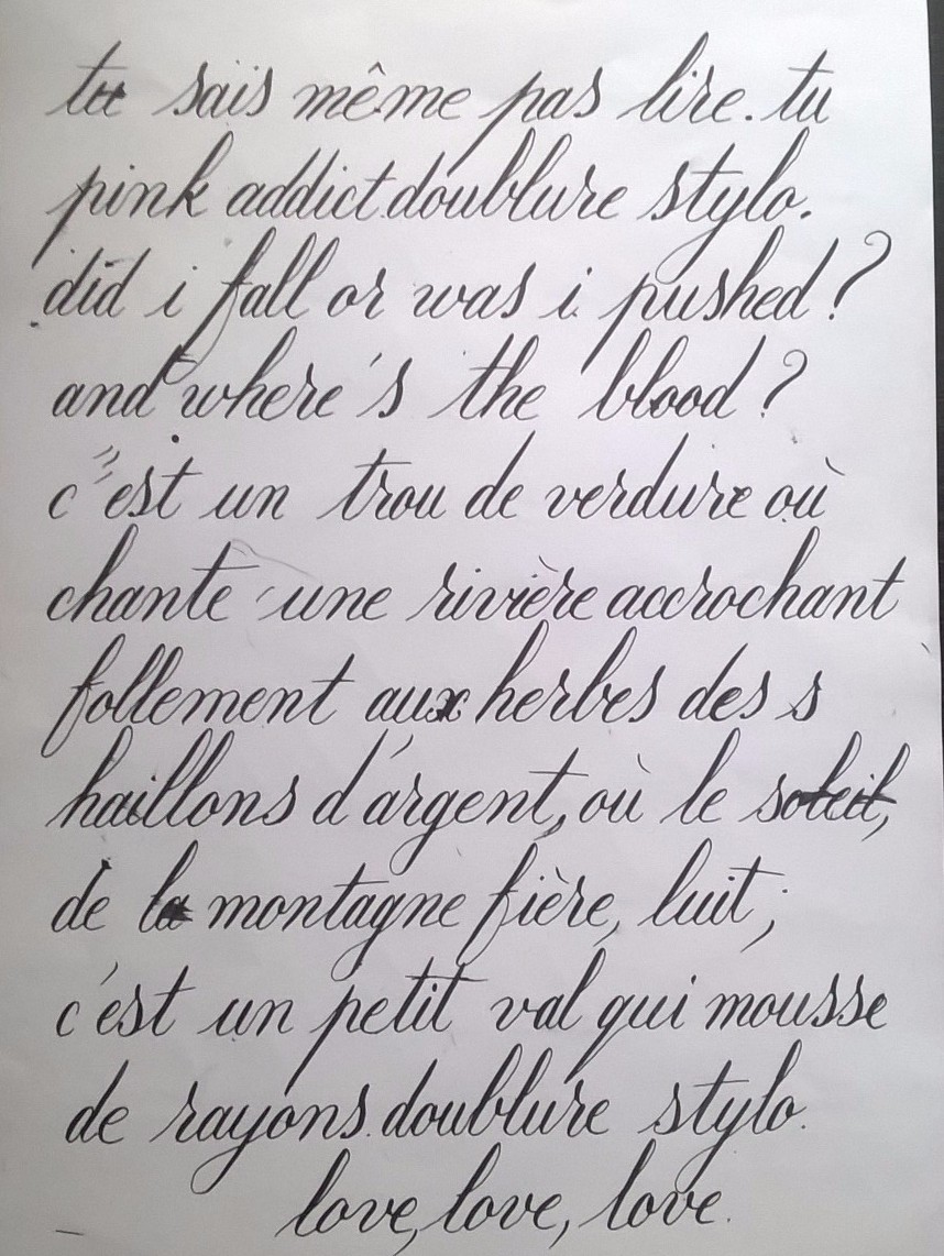 L Ivre De Lettres Et De Couleurs Petite Calligraphie Appliquee