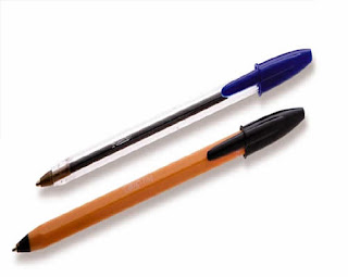 ... das Canetas Bic Laranja e Bic Cristal