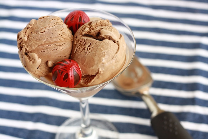 Chocolate Nutmeg Ice Cream recipe by SeasonWithSpice.com