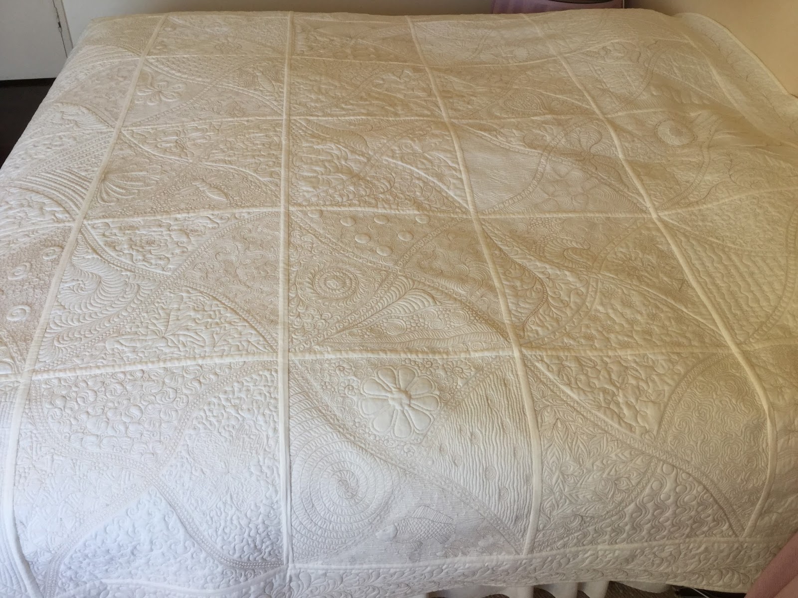 Carolyn's Quilts Whole Cloth Quilt