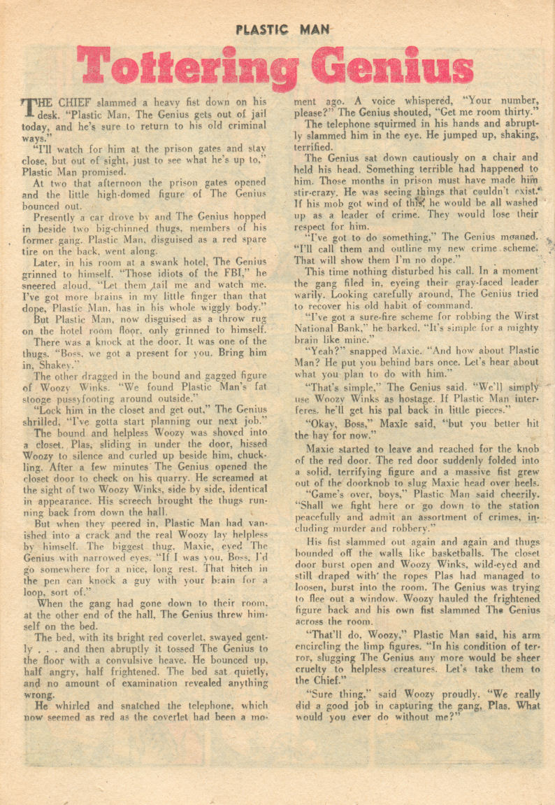Read online Plastic Man (1943) comic -  Issue #63 - 24