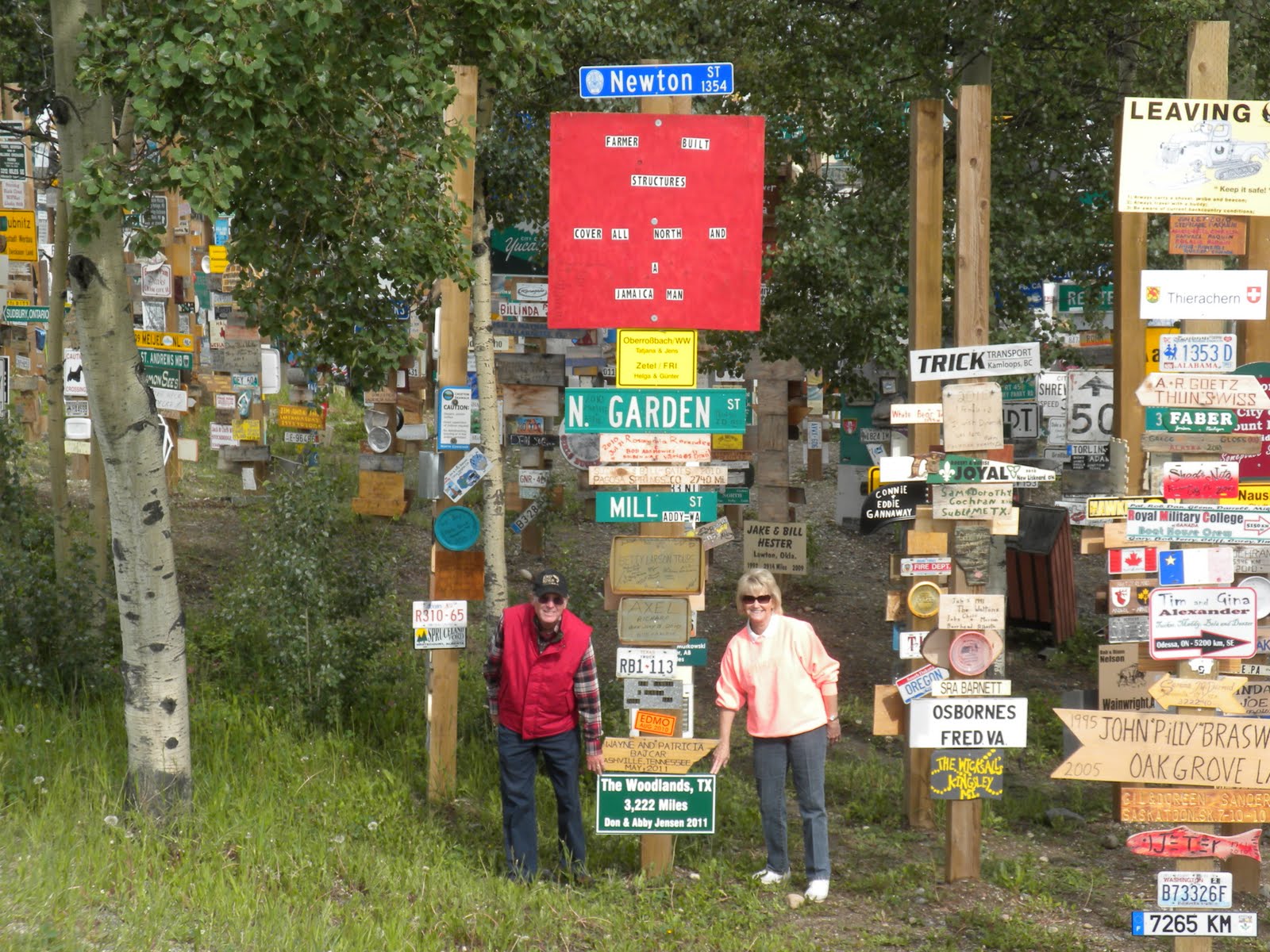 Don and Abby's 2011 Alaska Trip Watson Lake to Tok Alaska