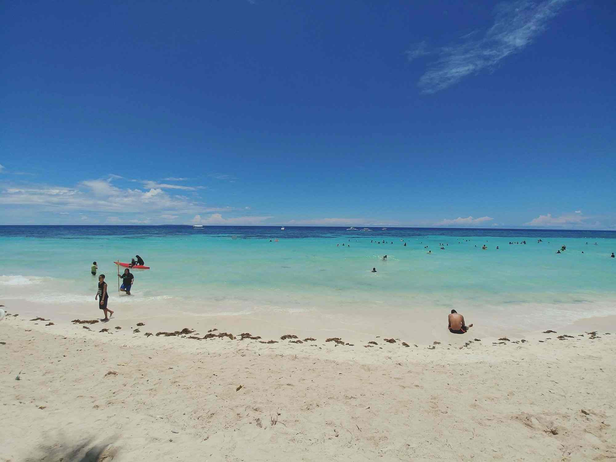 White sand beach in Bohol
