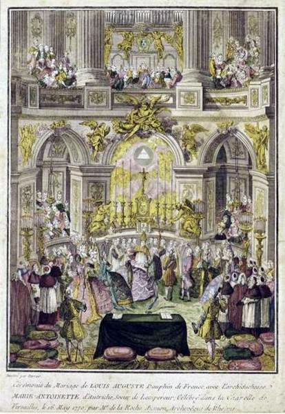 The Marriage of Archduchess Marie Antoinette & Louis, dauphin of France