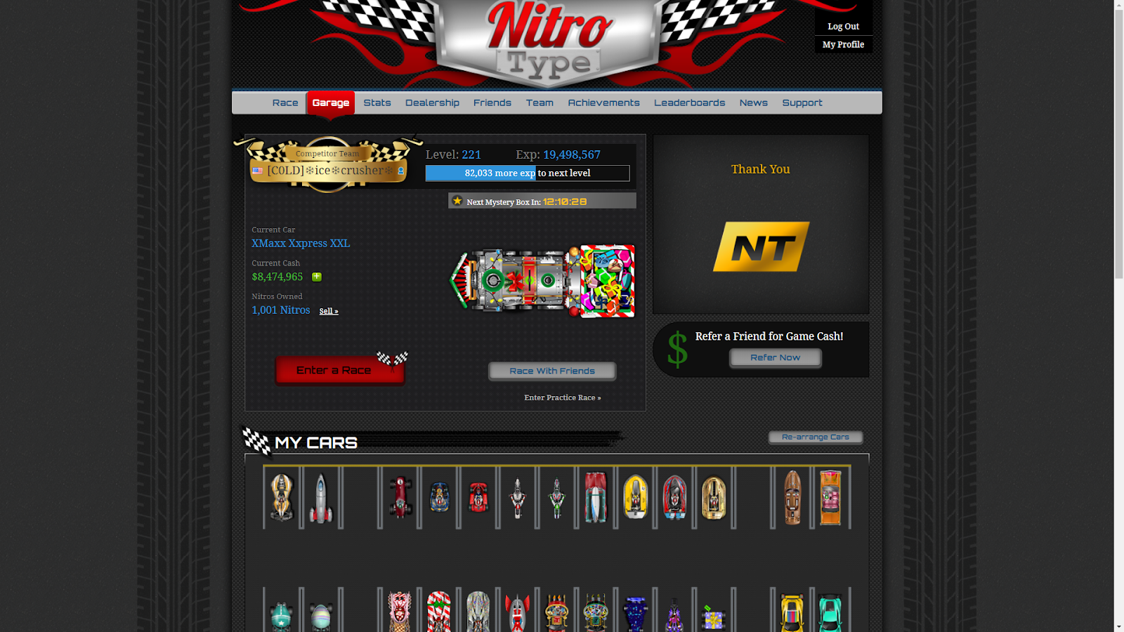 Nitro type race garage for sale Nitro type race garage for sale
