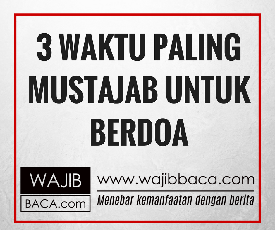 Yang mustajab doa Doa yang