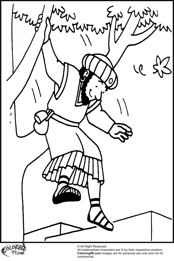 zacchaeus coloring pages free - photo #46