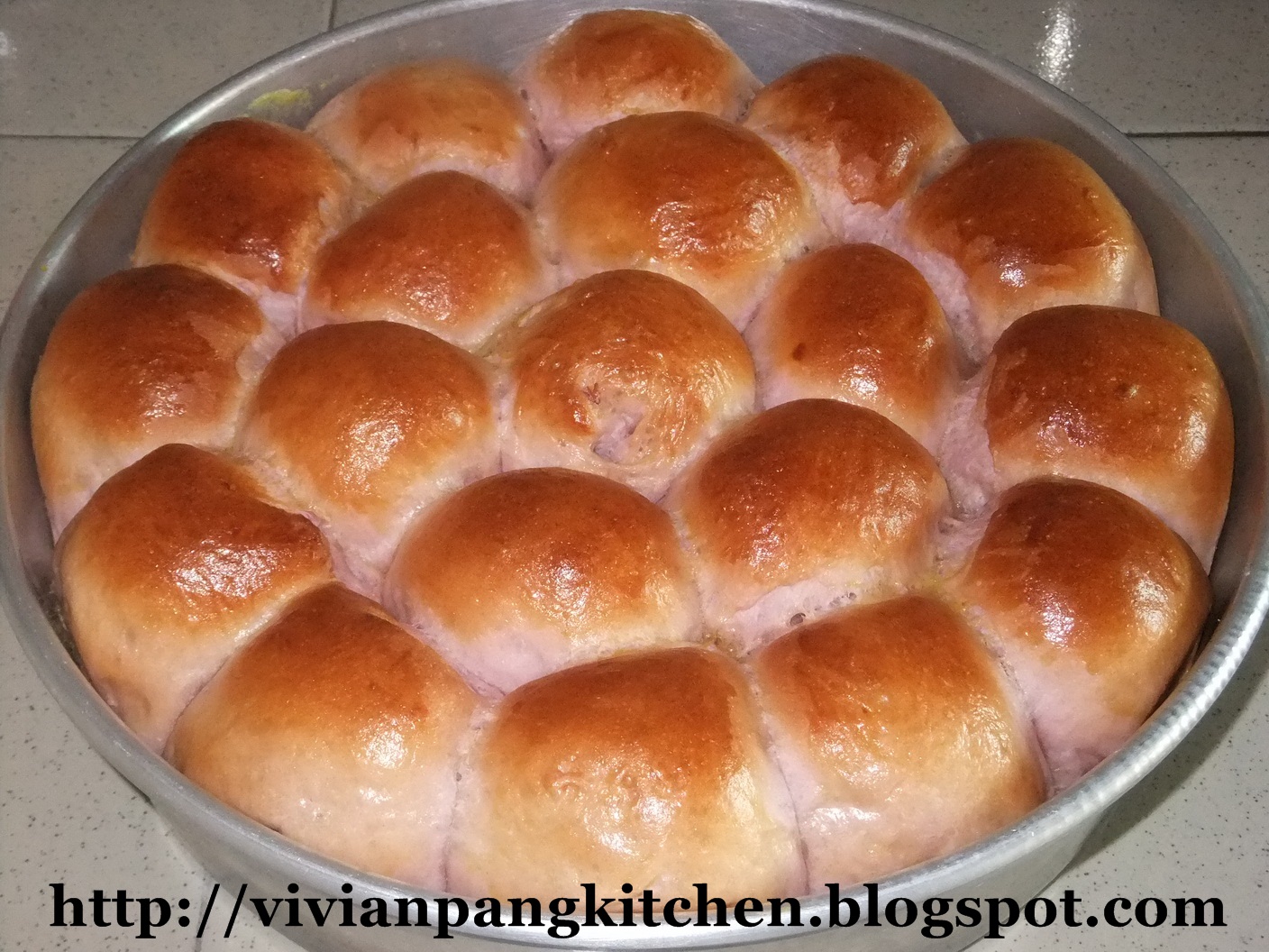 Vivian Pang Kitchen Butter Yam Buns/ Straight Dough Method