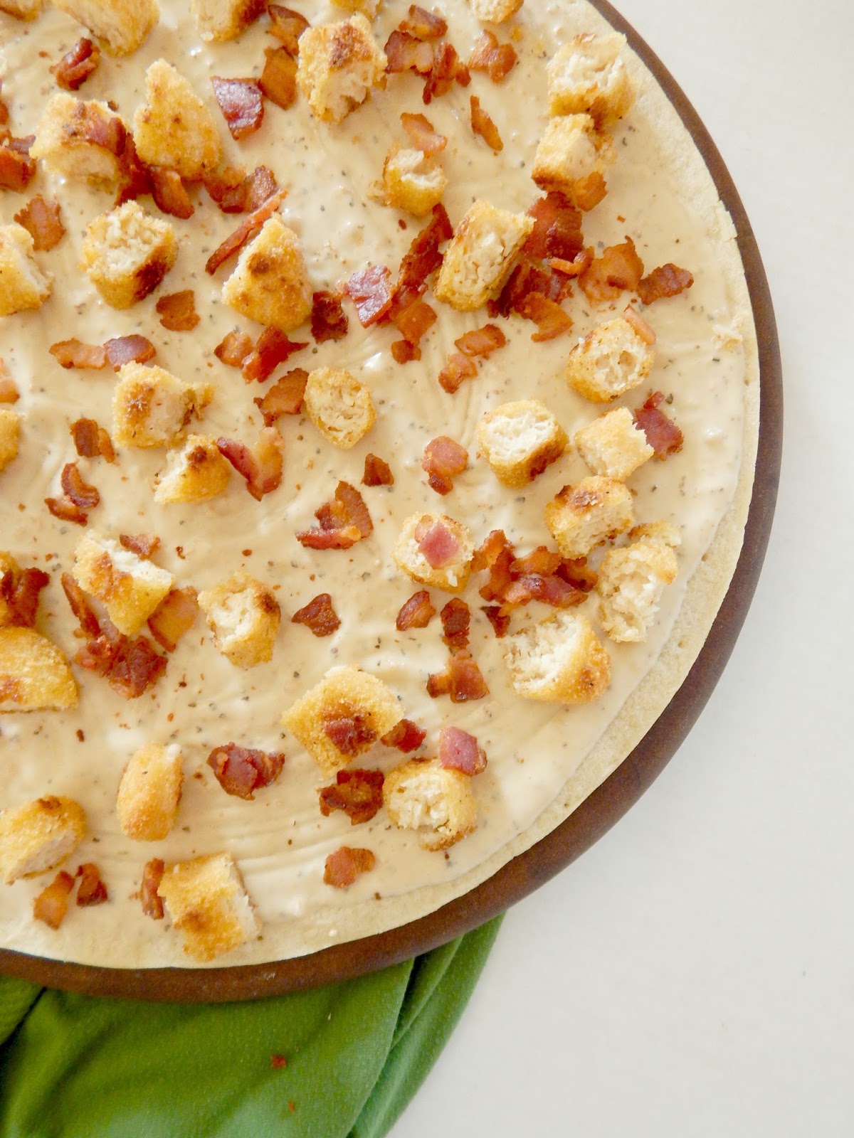 Crispy Chicken Caesar Pizza Ally's Sweet & Savory Eats