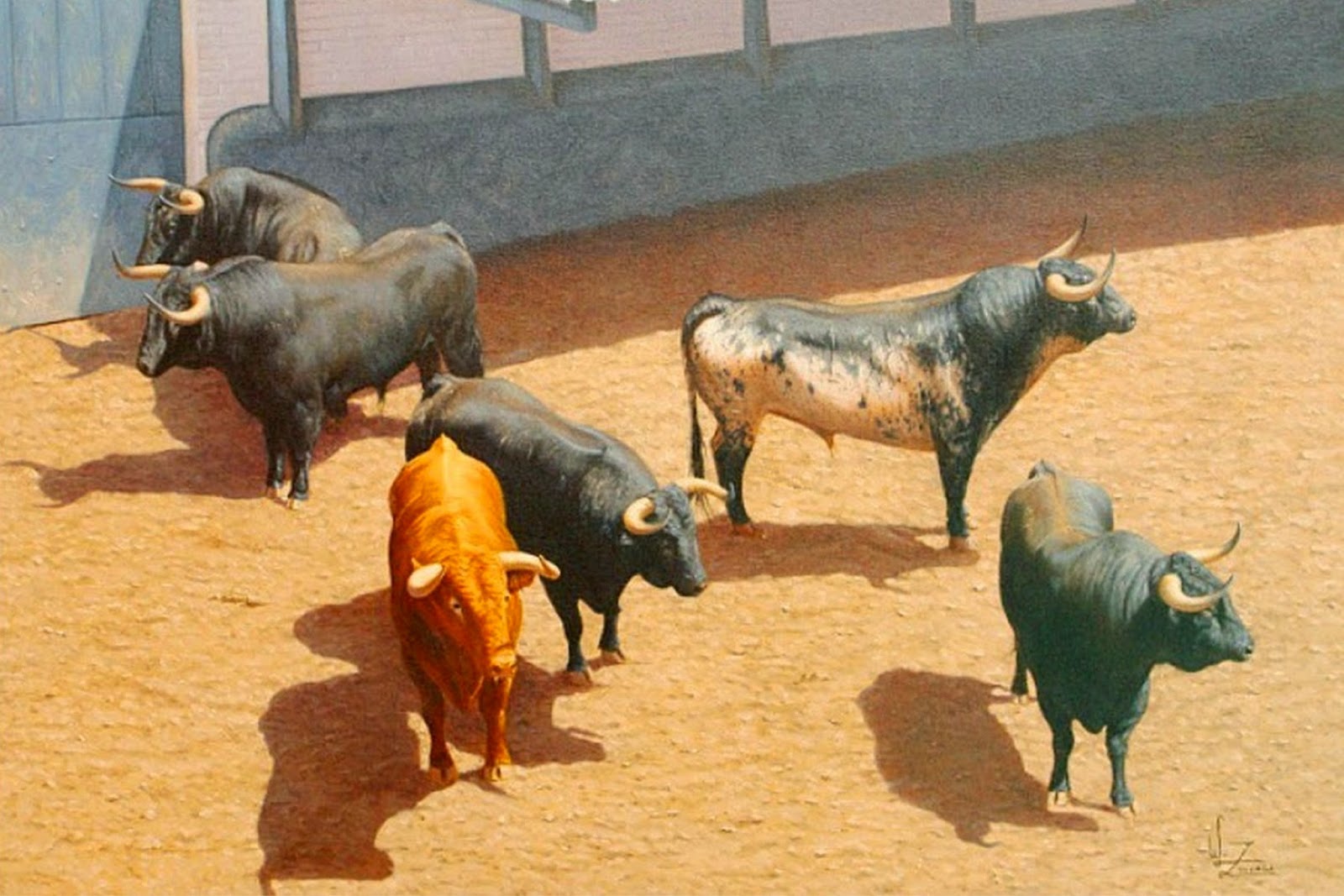 pinturas-de-toros-bravos-y-vacas