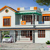2390 sq-ft mixed roof 4 bedroom house