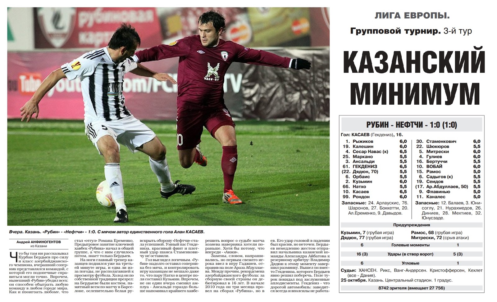 нефтчи таблица