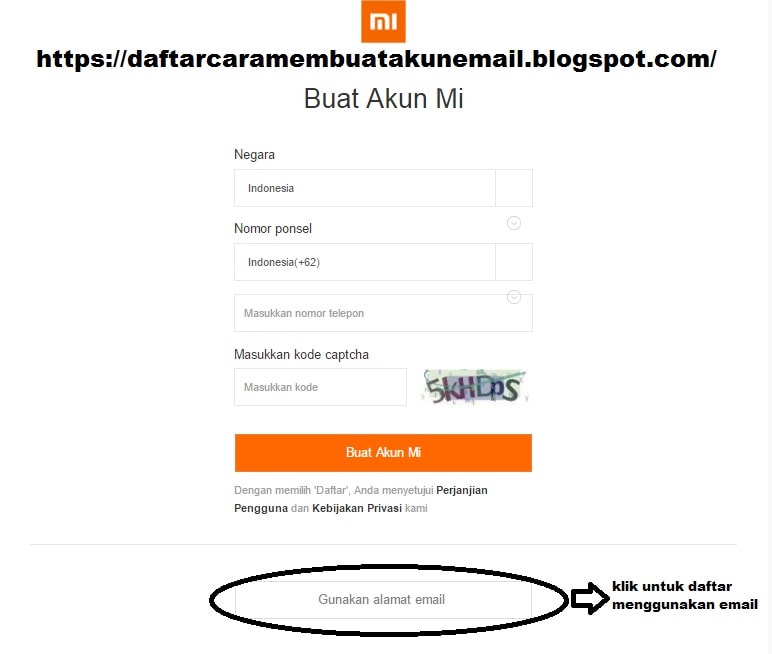 Cara Daftar Akun Mi Xiaomi Untuk Semua Tipe Hp Xiaomi
