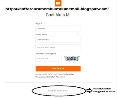 Cara Daftar Akun Mi Xiaomi