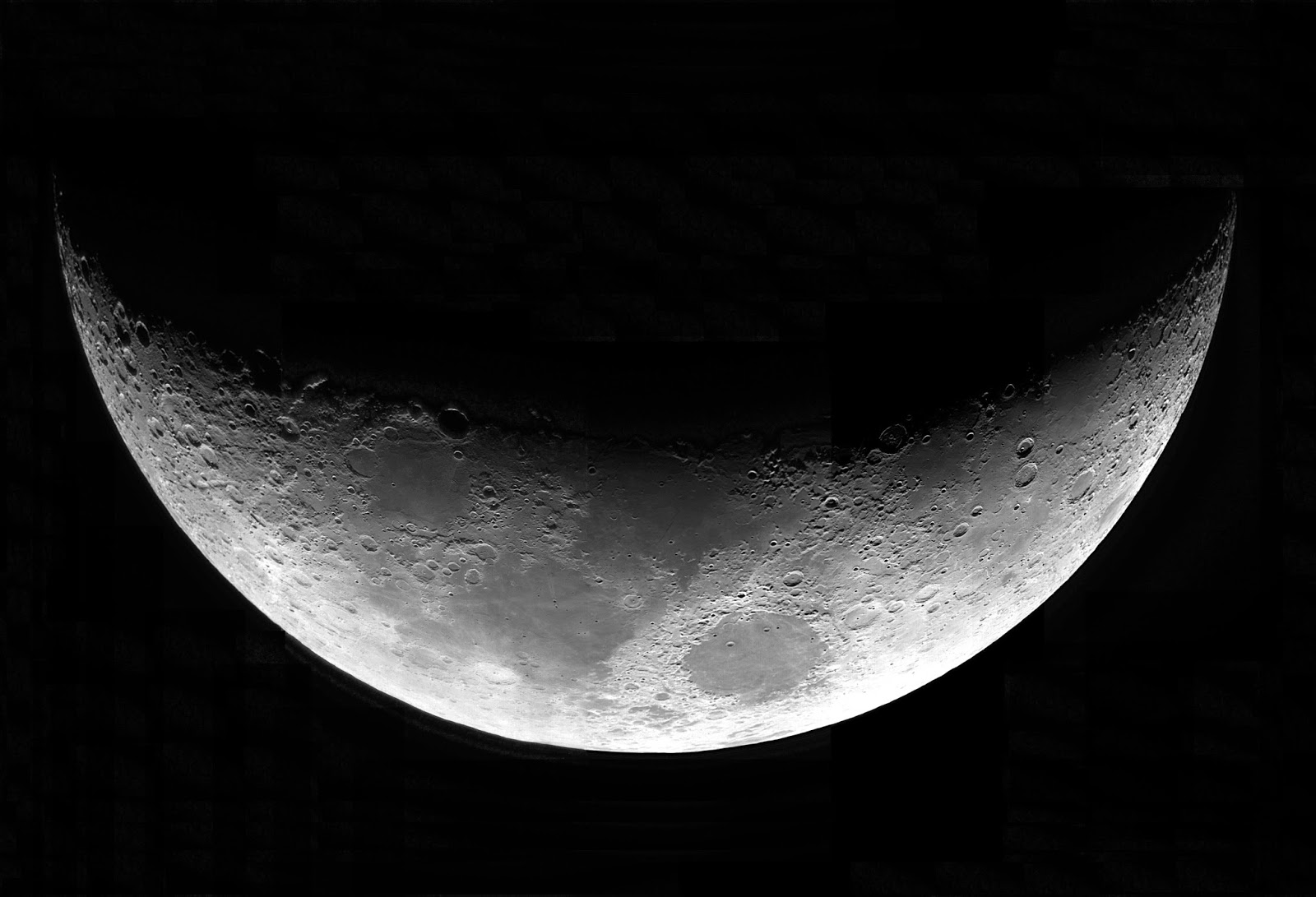 古川天文趣味工房: 月齢4.8 （ASI174MMカメラとモザイク、3月3日）