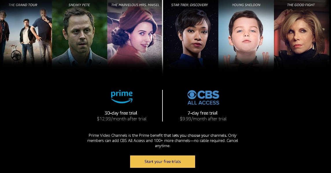 Prime Video Channels amazon start free trials cofehot