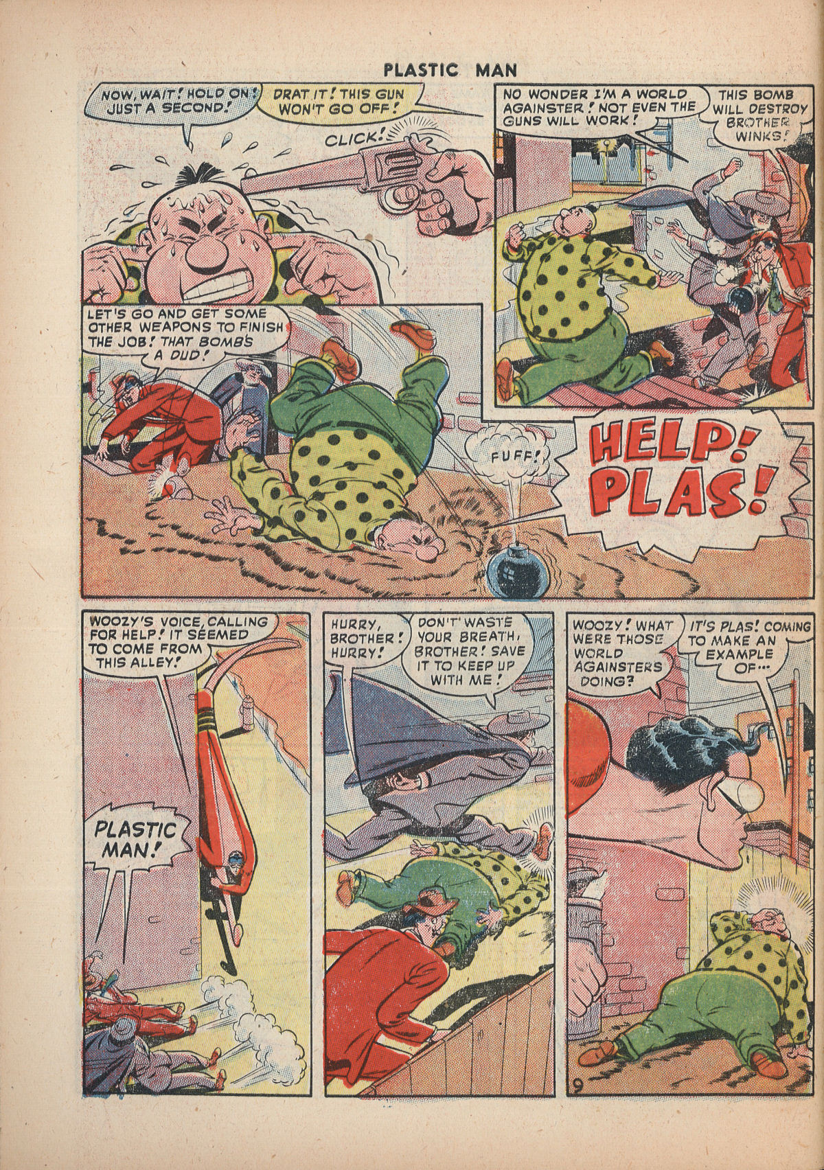Read online Plastic Man (1943) comic -  Issue #15 - 44