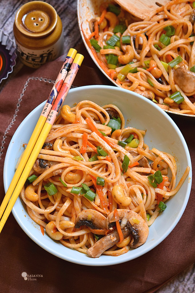 Spicy and Sweet Thai Cashew Noodles