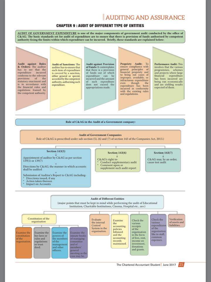 chartered accountancy notes and important topics audit ipcc audit charts