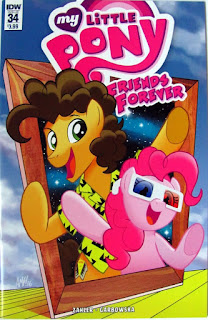 MLP Friends Forever #34 cover showing Cheese and Pinkie