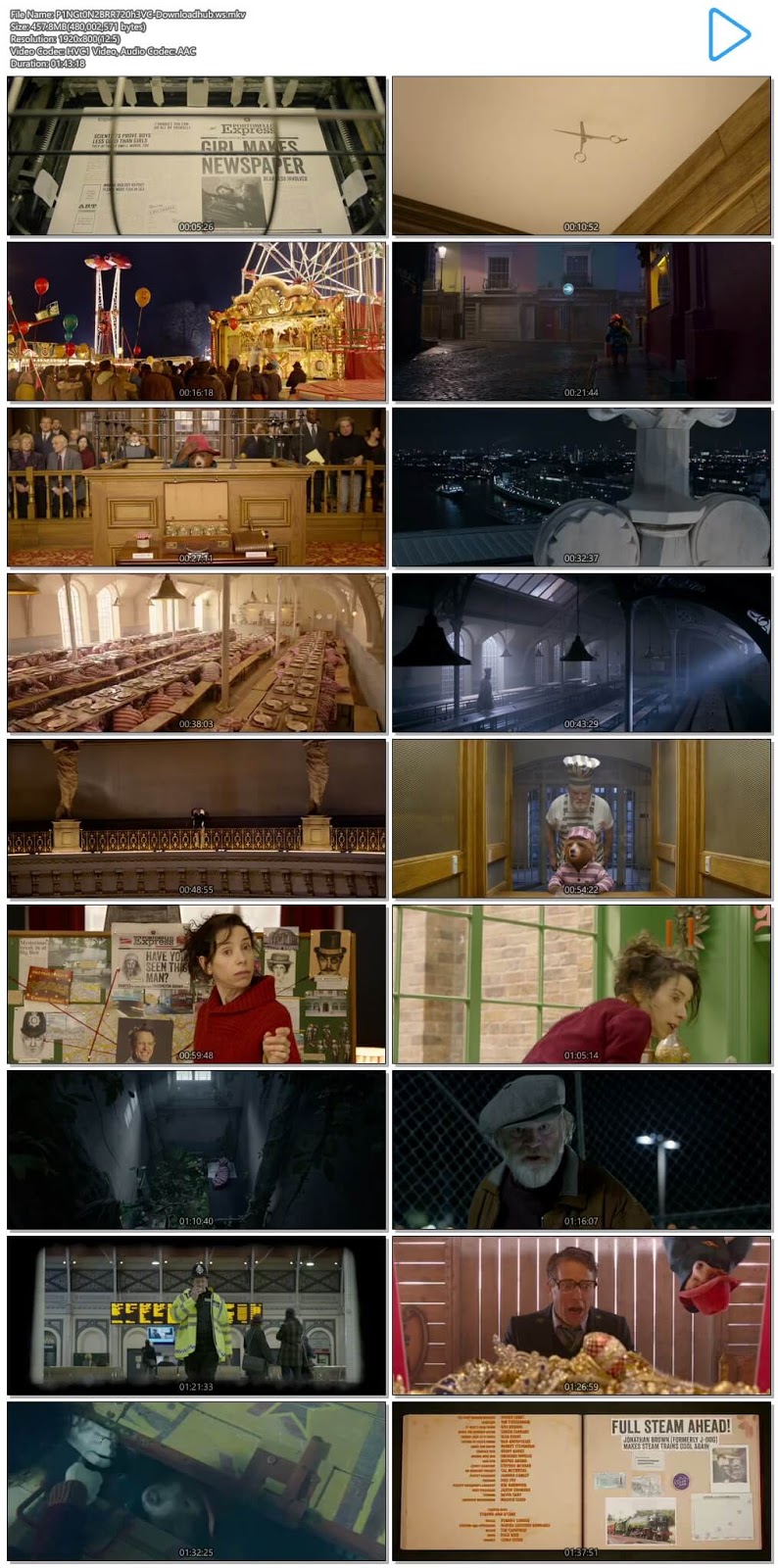 Paddington 2 2017 English 720p HEVC BRRip ESubs