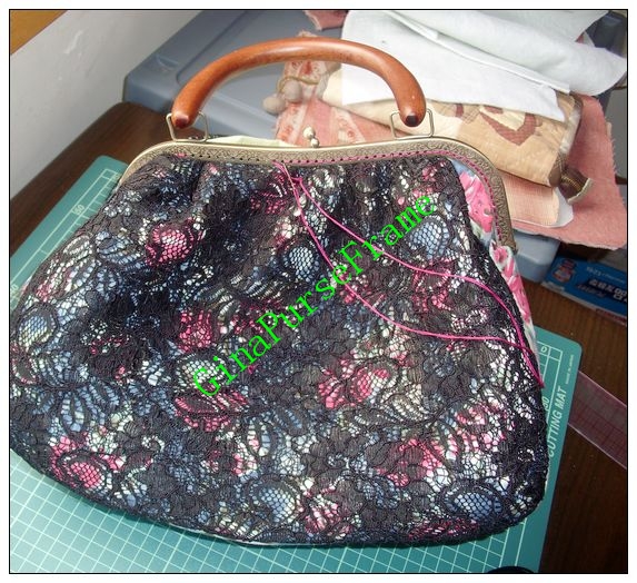Purse Making by GinaPurseFrame Make a woodenhandle purse )