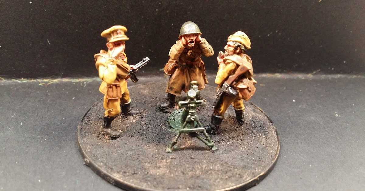 Turno's Wargaming blog Painting Bolt Action Soviet Weapons team
