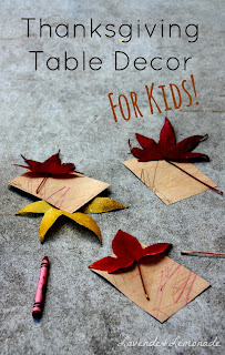Use Fall leaves to create a gorgeous thanksgiving tablescape in minutes!