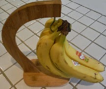 Bananas will not get bruised now that they are on the stand