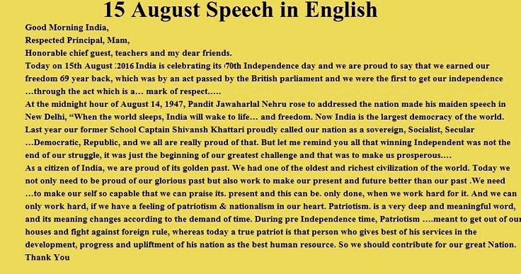 August Essay Independence Day Speech Essay Pdf For Students Speech On Independence Day For Class Whatsapp Status Latest Th Independence Day Speech For Teachers Proposal Argument Essay Topics also Literature Review Help Research Essay Thesis Statement Example