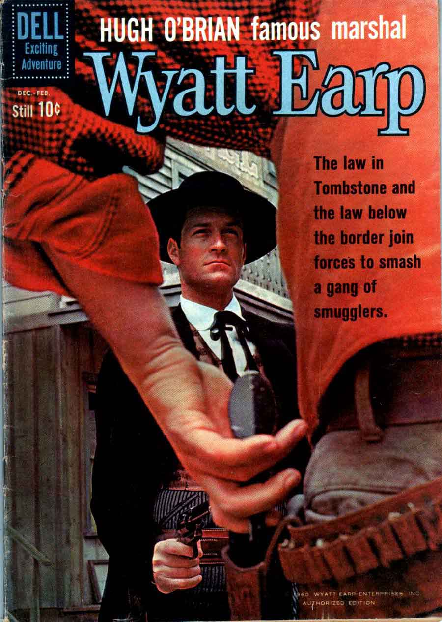 Wyatt Earp v2 #13 - dell western 1960s silver age comic book cover art