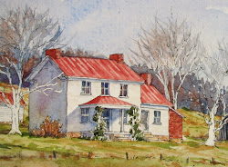 watercolor farm winter scene step painting landscape watercolour ink pen tutorial artist simple barns christmas everyday roof tutorials lesliefehling oops