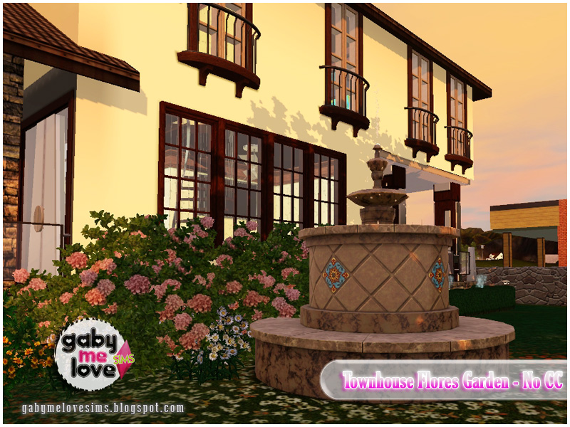 Gabymelove's Sims 3  - Página 2 Townhouse-Flores-Garden---Down-4