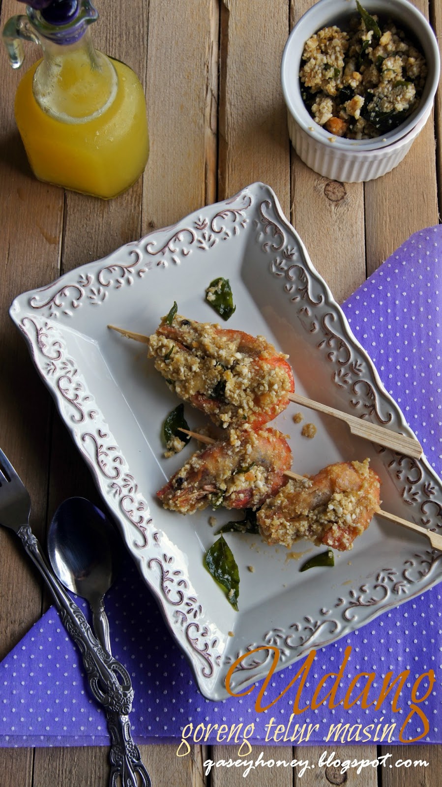 Udang Goreng Telur Masin Qasey Honey