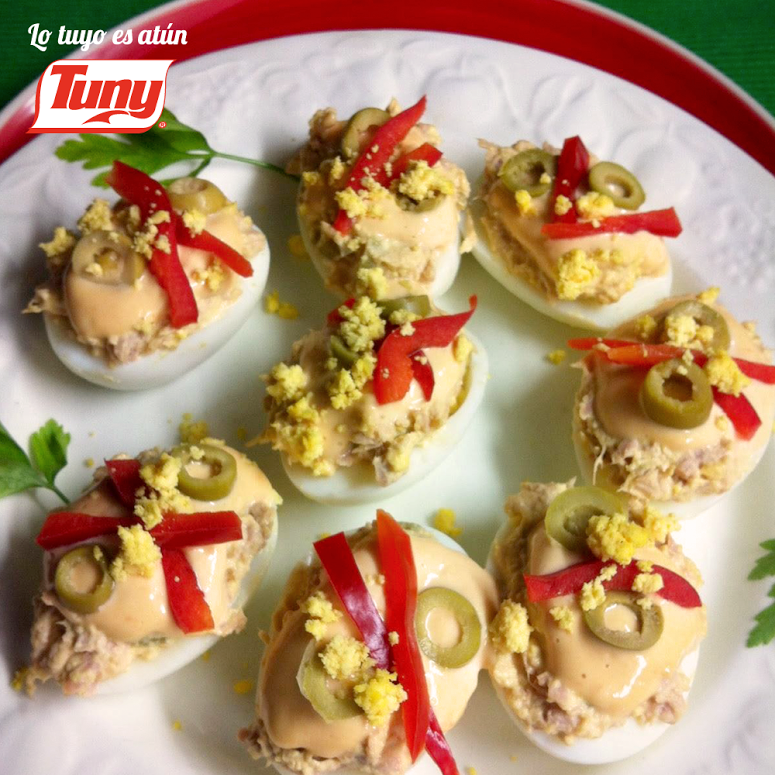 Atún Tuny recetas: Atún Tuny Recetas: Huevos rellenos de Atún Tuny