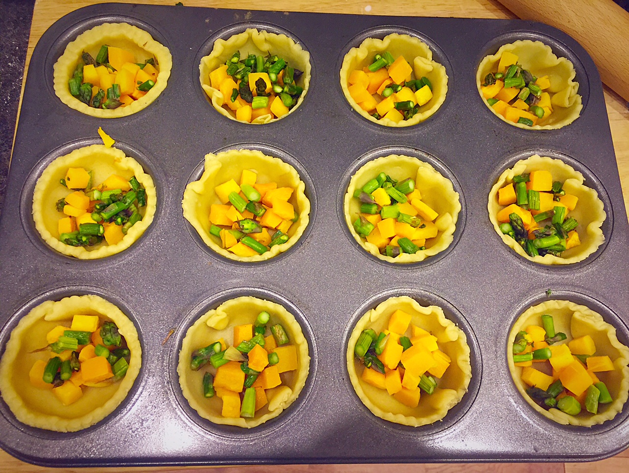 Butternut Squash & Asparagus Mini Quiche Recipe Eat.Love.Live