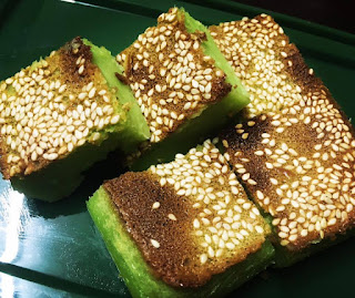 Kuih Bakar Pandan Simple