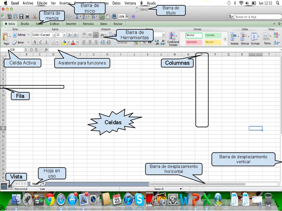 No Hice La Tarea Partes De La Hoja De Cálculo De Excel