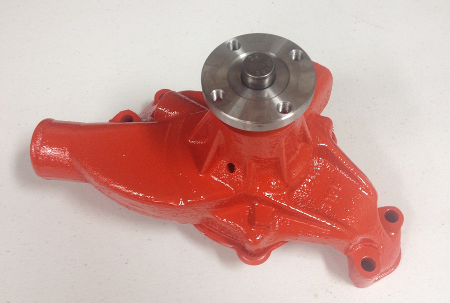 1976 Corvette Stingray Restore, Repair, Detail Painting the Water Pump Chevy Orange