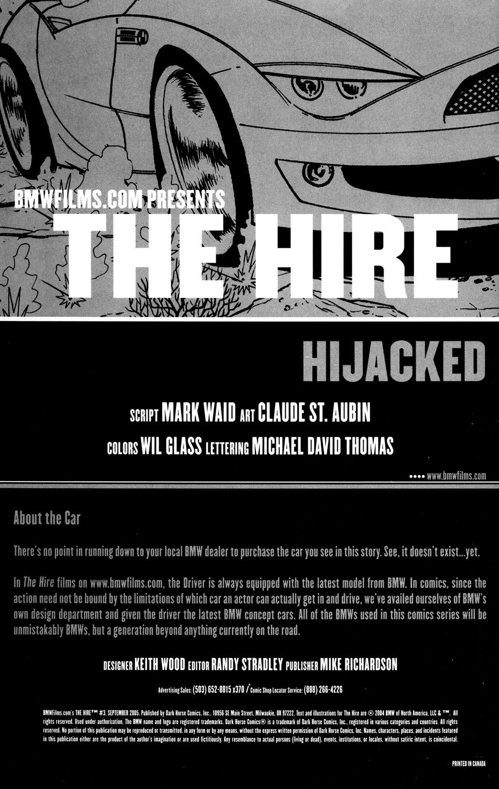 Read online BMWfilms.com's The Hire comic -  Issue #3 - 2