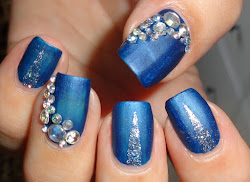 nail 3d gems rhinestone using silver glitter wendy delights queen lady