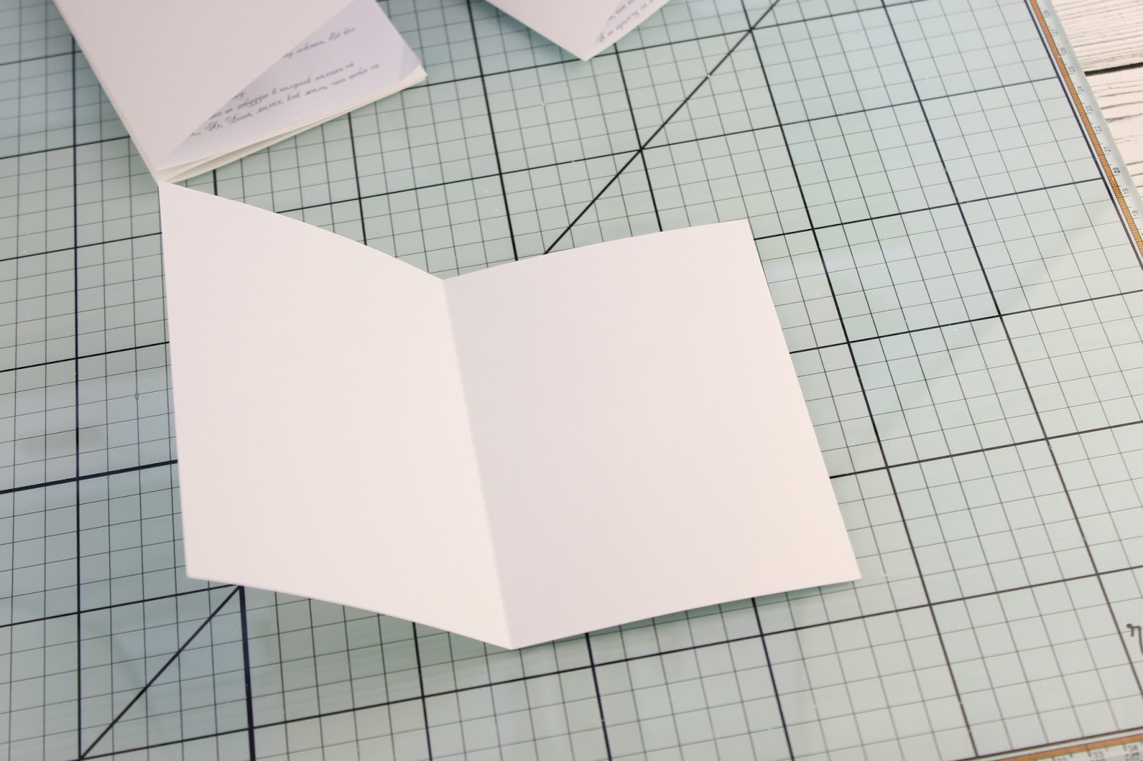 Как сделать открытку обычную белую